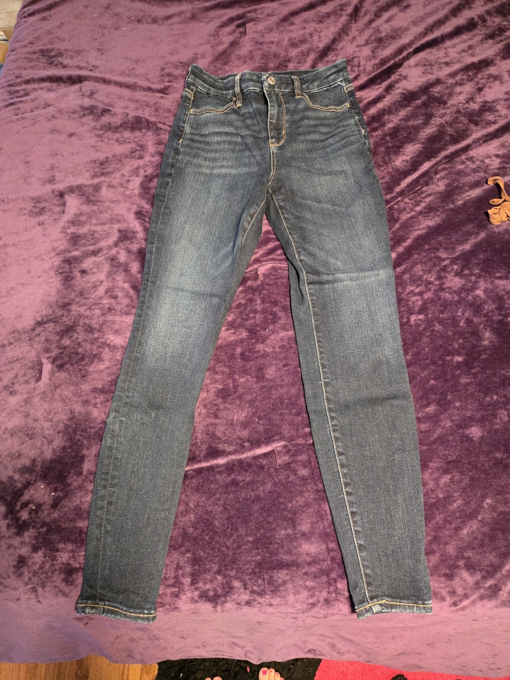 American Eagle Dark Blue Slim Fit Stretch Jeans